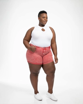 Maple Rolled Denim Short | Americana Fit Essential Brunch Outfit Night Out