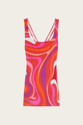 Stylish Wear Marmo Print Mini Dress