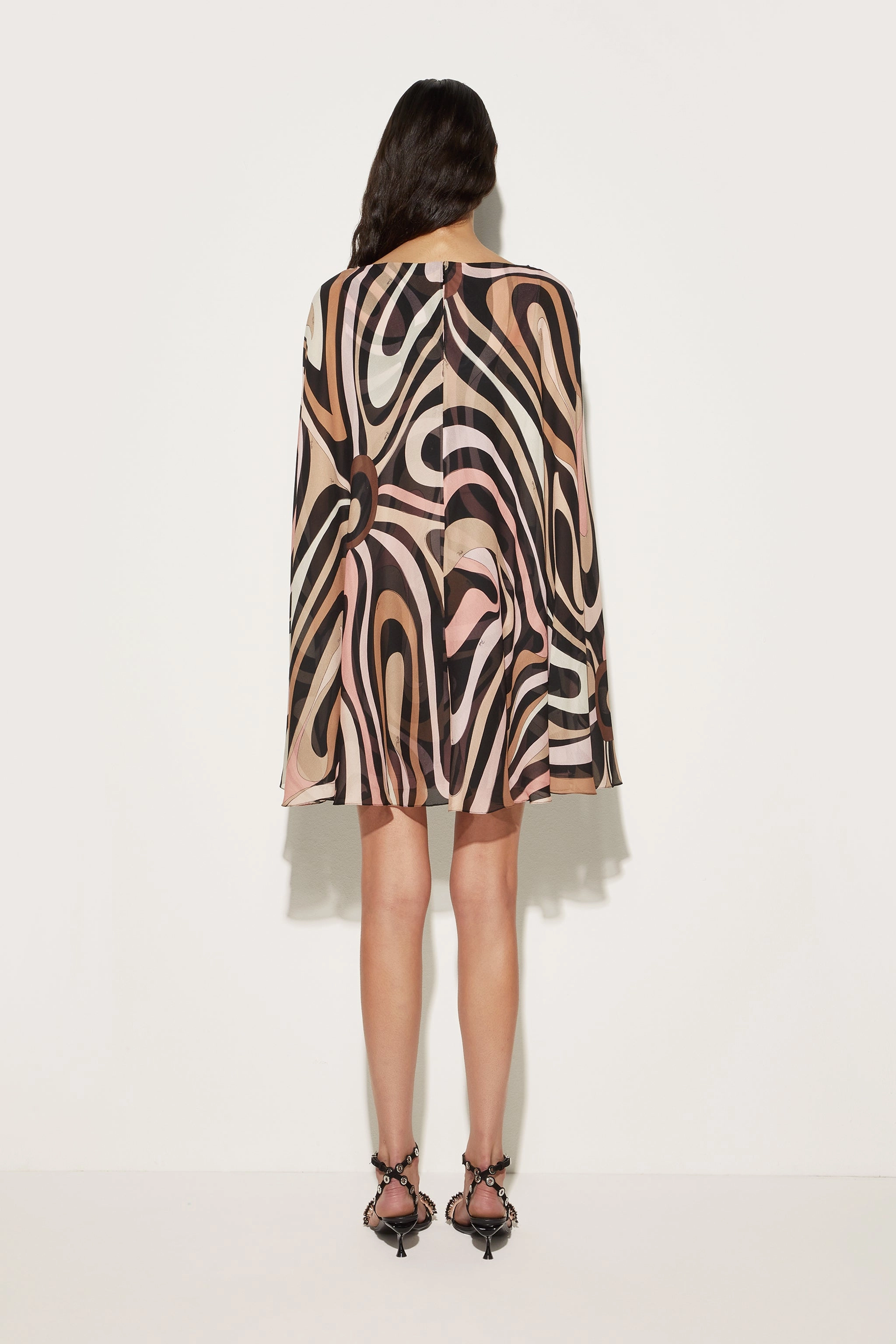 luxe feel Marmo Silk Kaftan