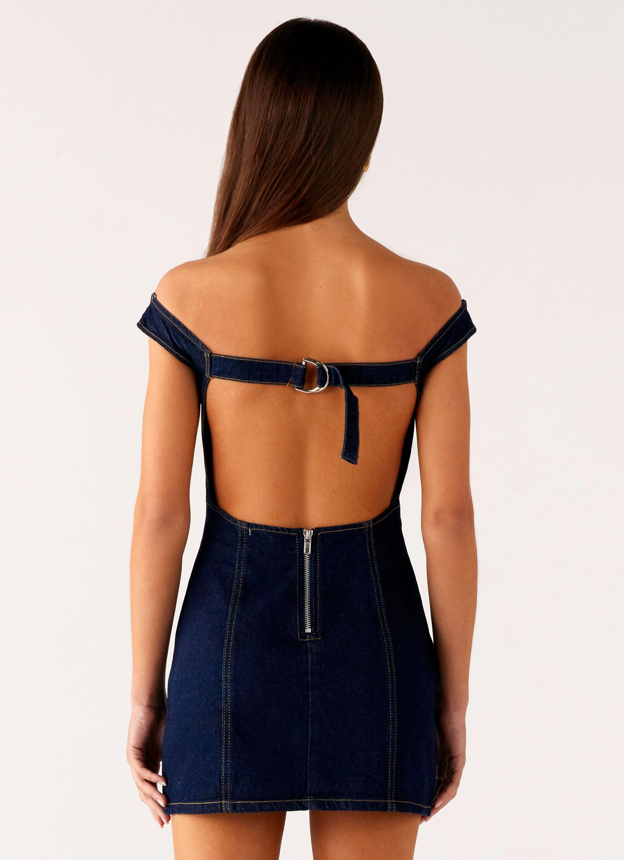Bonnie Denim Mini Dress - Indigo Bold Design