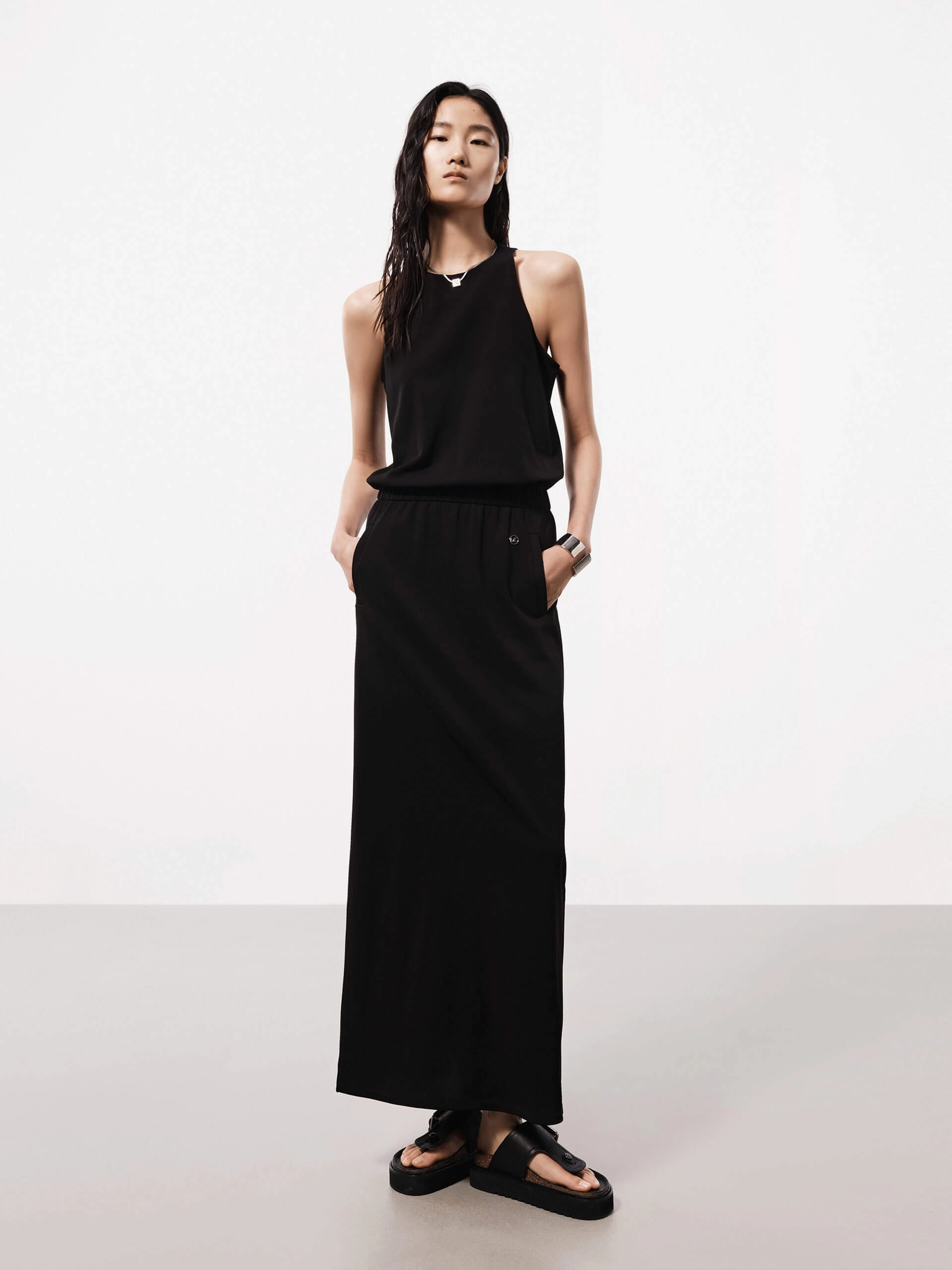 Maxi Back Slit Dress Easy Pretty