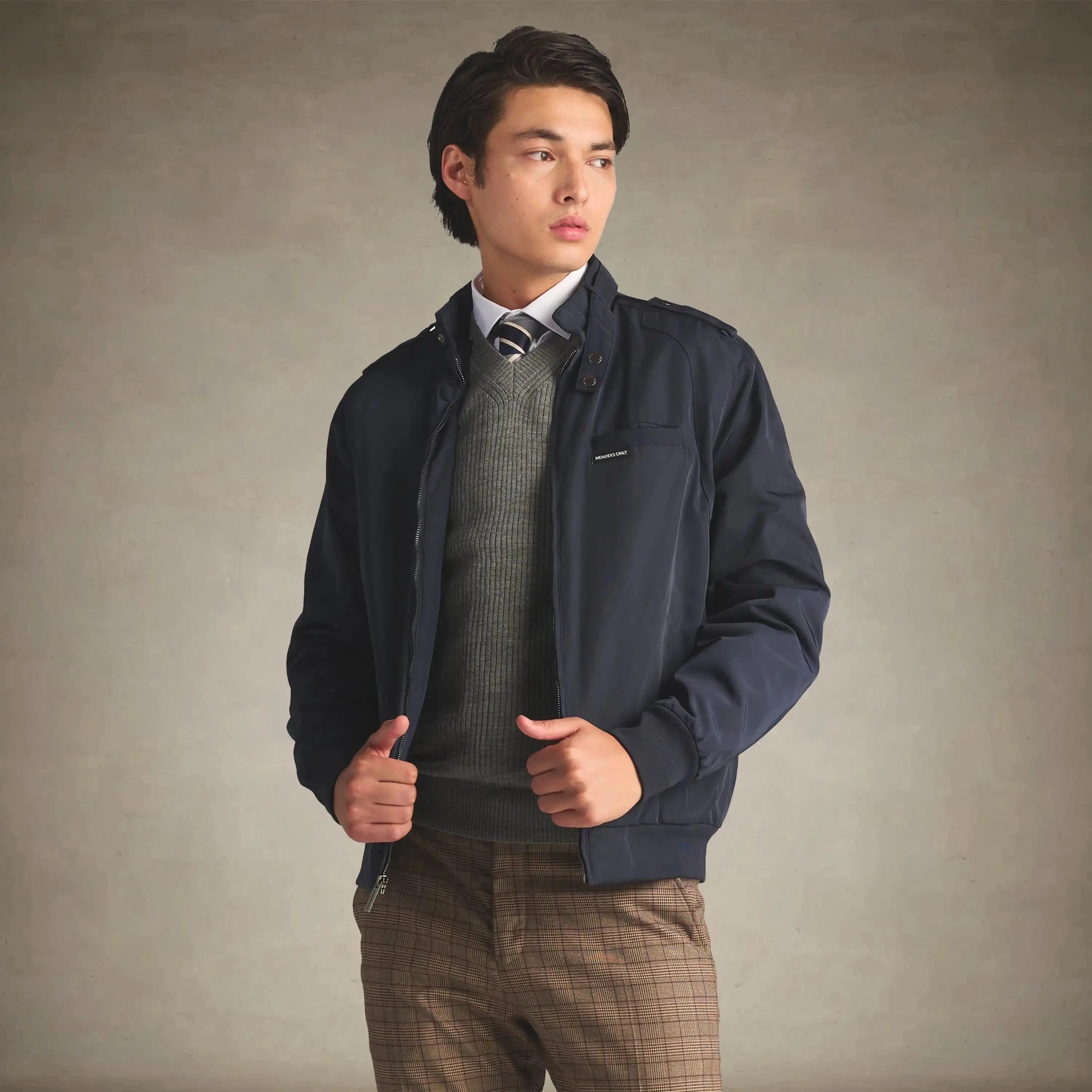 afternoon Soft Interior Men's Iconic Racer Quilted Lining Jacket