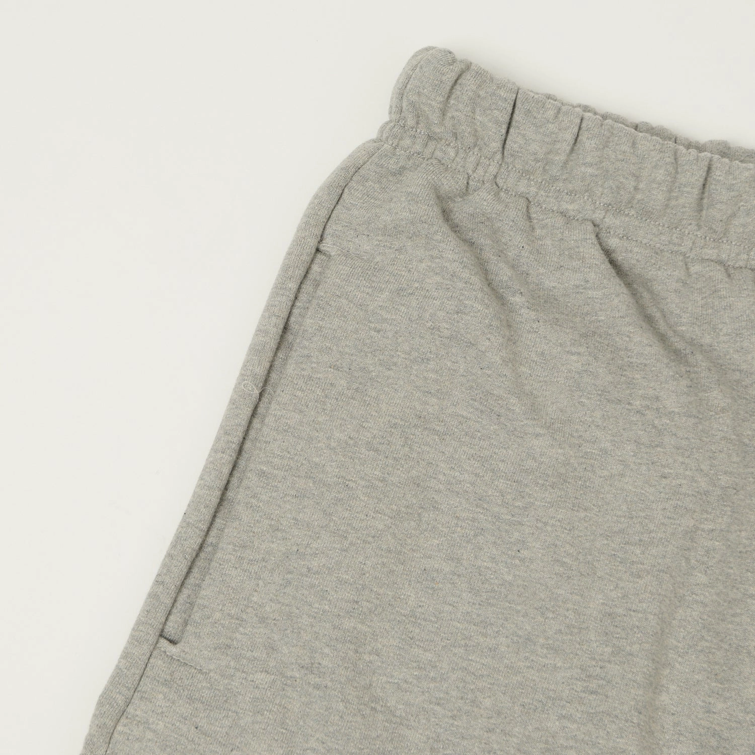 Merz b. Schwanen 356 Sweat Shorts - Grey Melange Seamless Edge Design