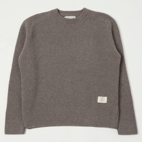 Merz b. Schwanen 'Good Basics' Merino/Cashmere Waffle Knit Pullover - Grain Soft touch finish Easy Draping
