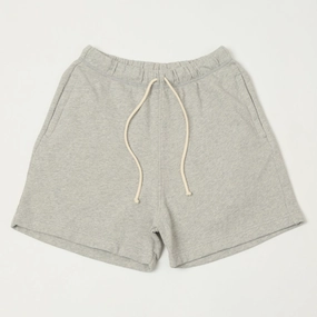 Merz b. Schwanen 'Good Basics' Organic Cotton Sweat Shorts - Grey Melange Eco Conscious Packaging