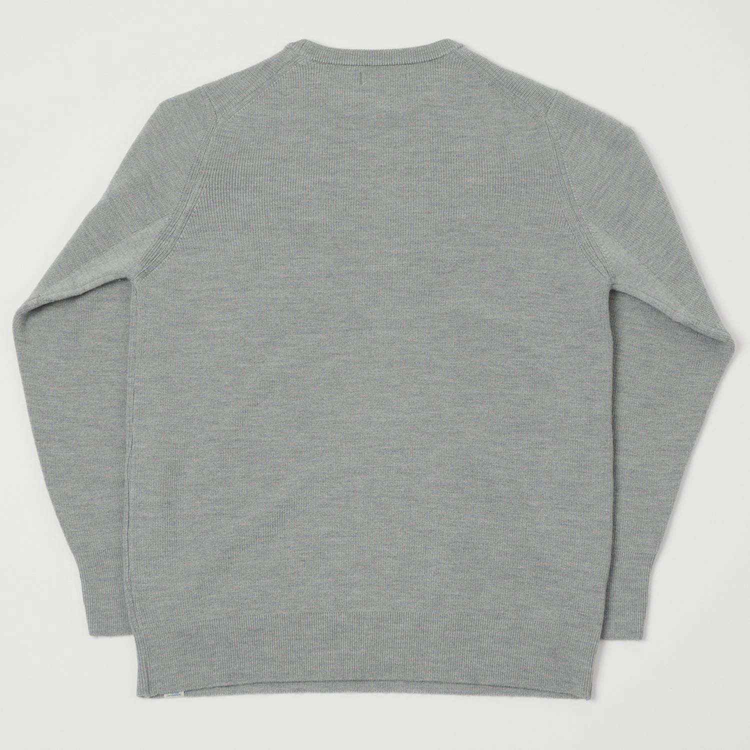 Heat Retention Lining Merz b. Schwanen 'Good Basics' Ribbed Merino Wool Pullover - Grey Mel