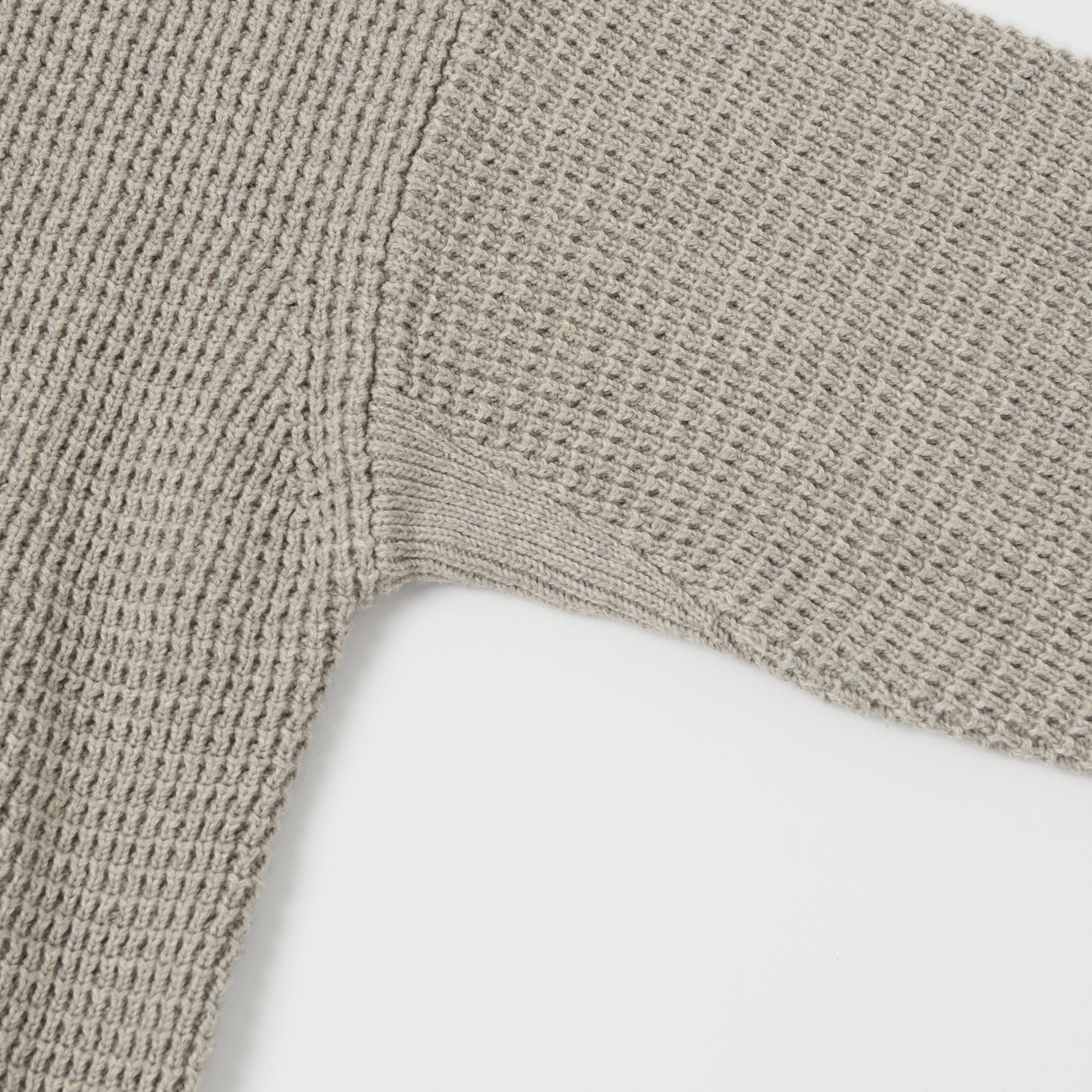 Outer Comfort Merz b. Schwanen 'Good Basics' Waffle Knit Pullover - Grey Melange