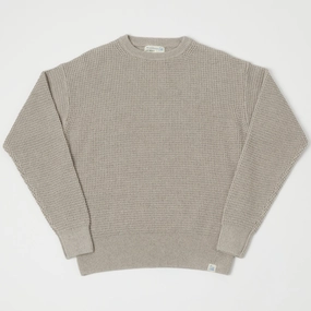 Merz b. Schwanen 'Good Basics' Waffle Knit Pullover - Grey Melange Everyday Pair Daily Comforted
