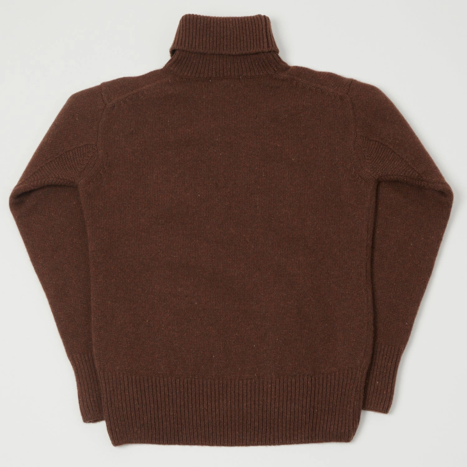 Sleek Fit Modern Warmth Merz b. Schwanen 'Good Basics' Wool Cashmere Knit Turtleneck - Chestnut