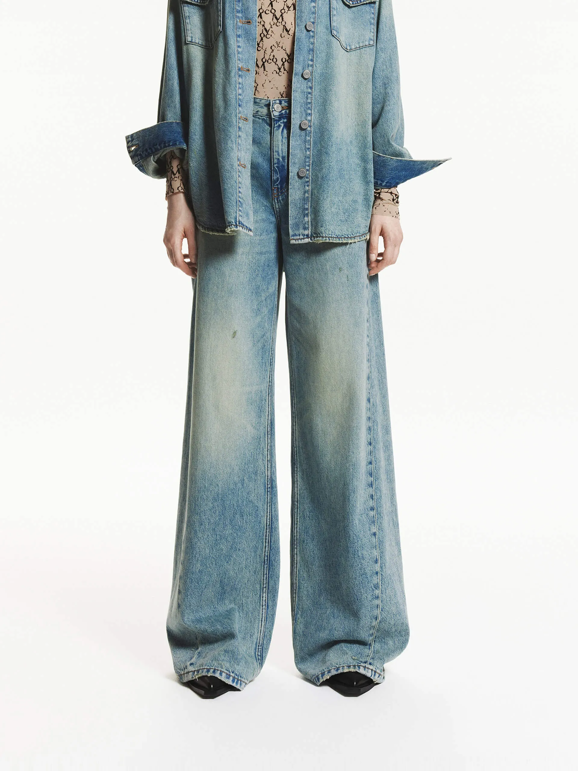 Wide Leg Tide Jeans Seasonless wear