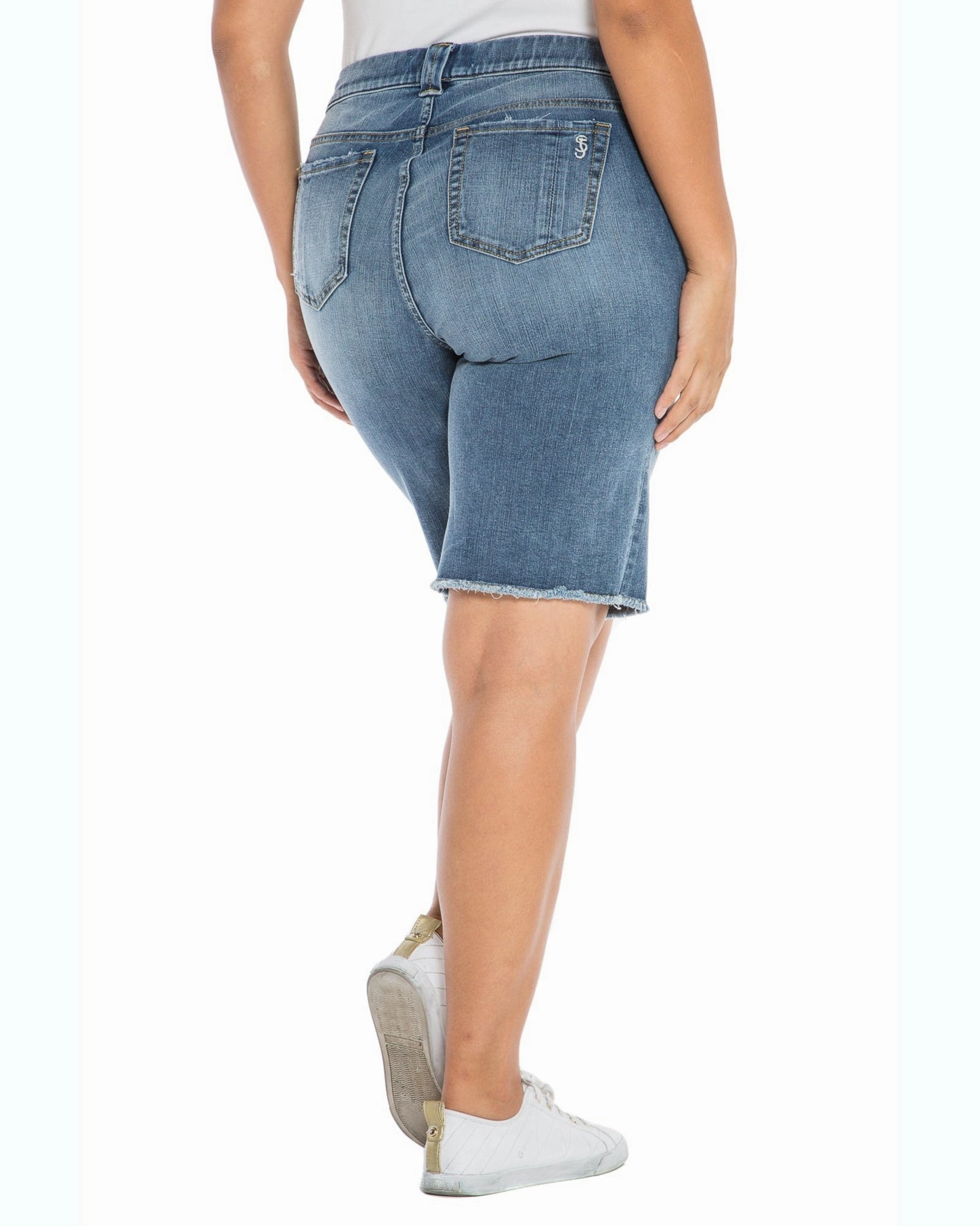 Mid Rise Bermuda - Hazel | HAZEL Earthy Rainy Day City Walk