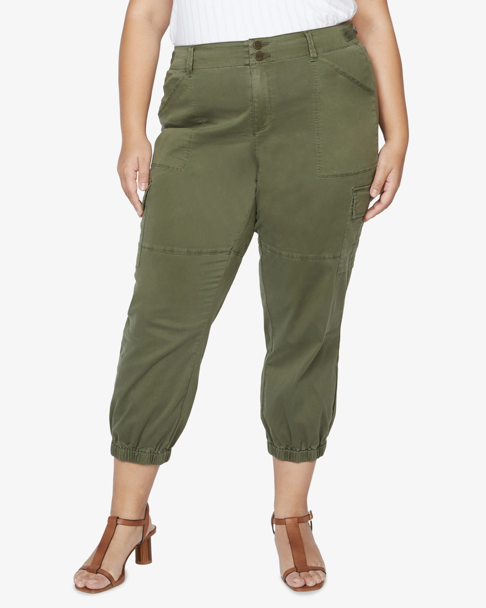 Tara Pant | Olive Green Straight Cut