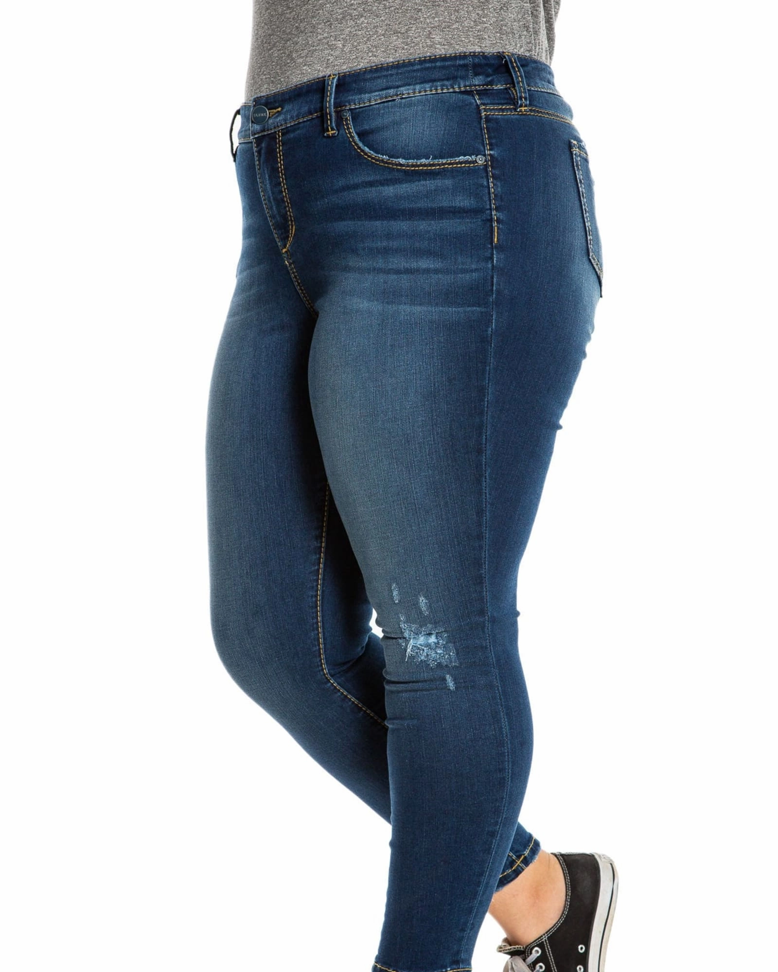 Go-To Garment Wide Leg Silhouette Mid Rise Skinny - Beatrice | BEATRICE