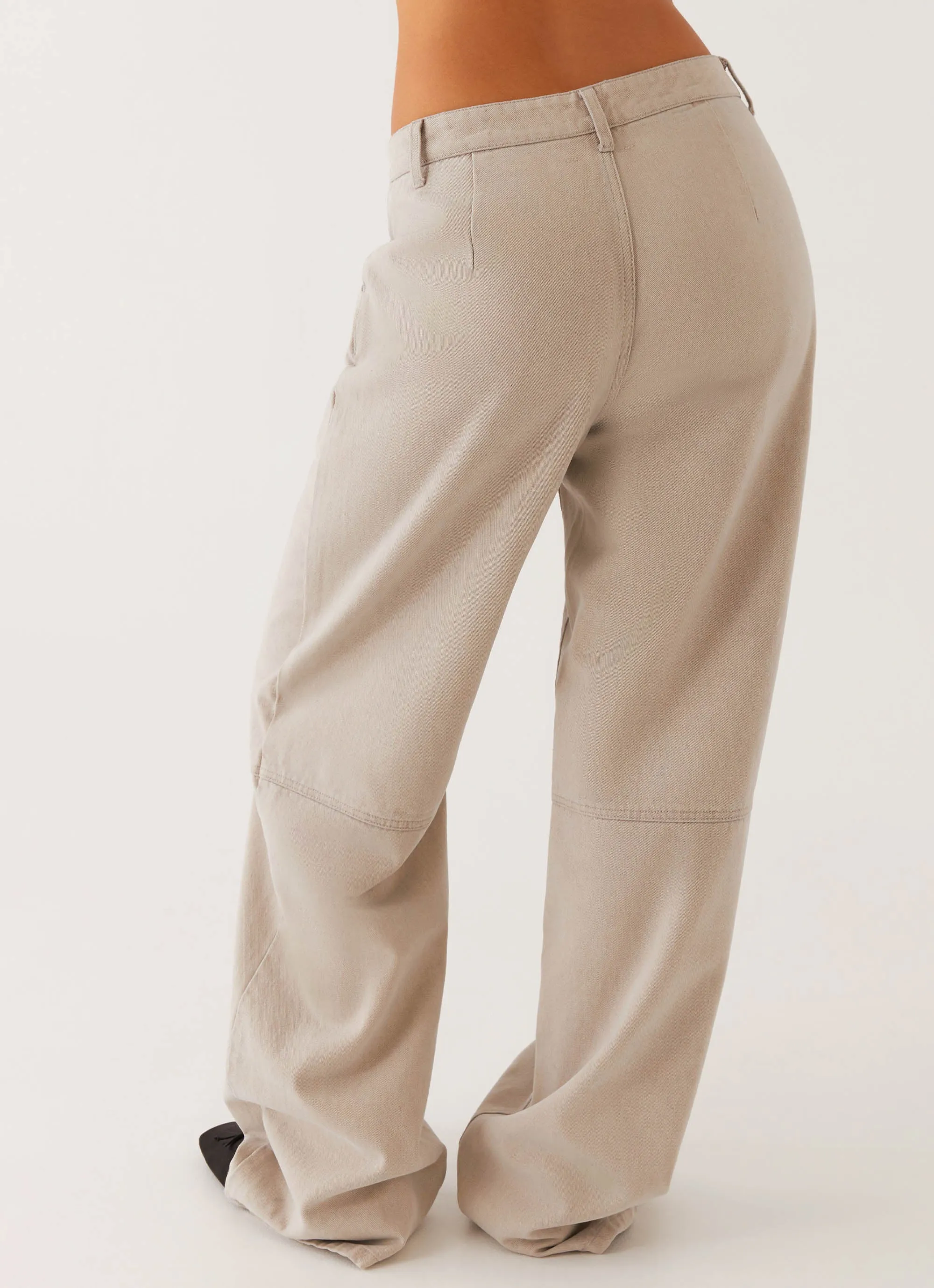 Anti Sagging Technology Spring Mood Bold Milani Balloon Denim Jeans - Grey