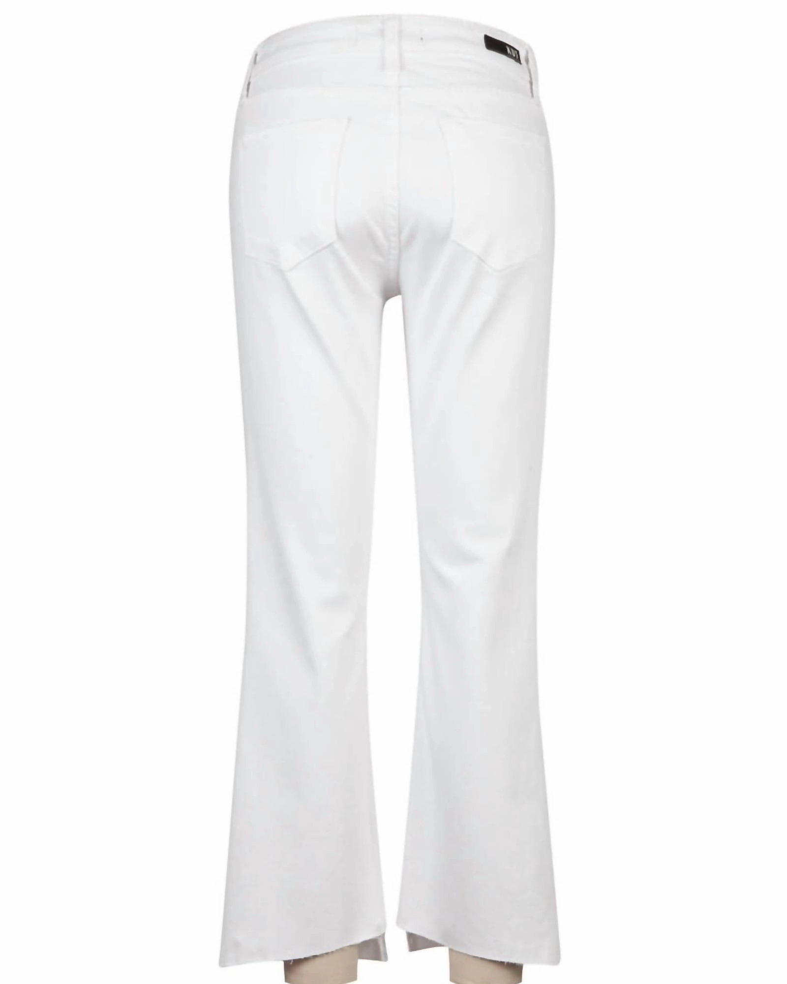 Kelsey High Rise Ankle Flare Jeans in Optic White | Optic White Fashionable Design Minimalist Adult Fashion