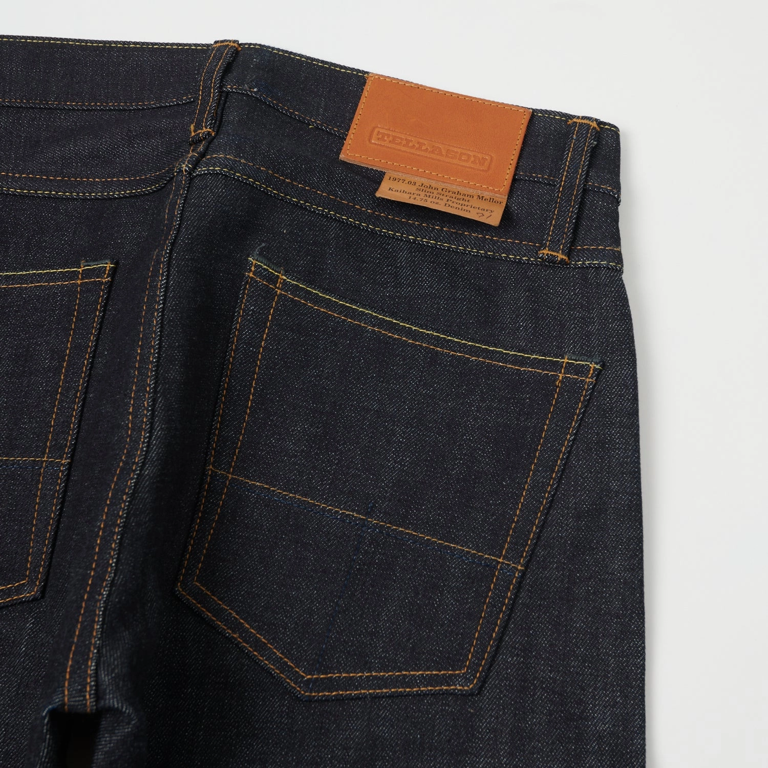 Tailored Comfort Tellason John Graham Mellor 14.75oz Slim Straight Jean - Cone Mills