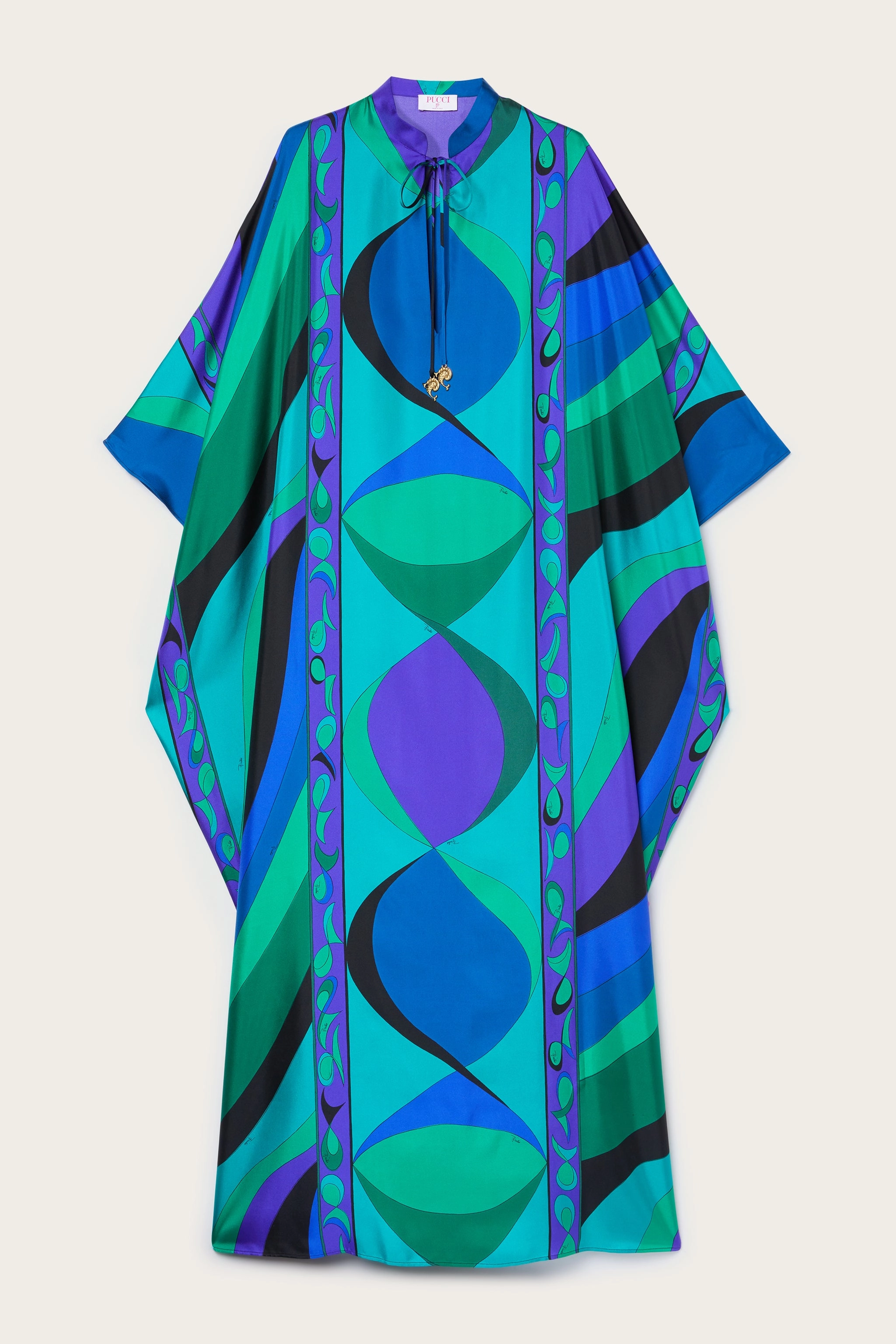 Pesci Print Loose Fit Kaftan Light Motion