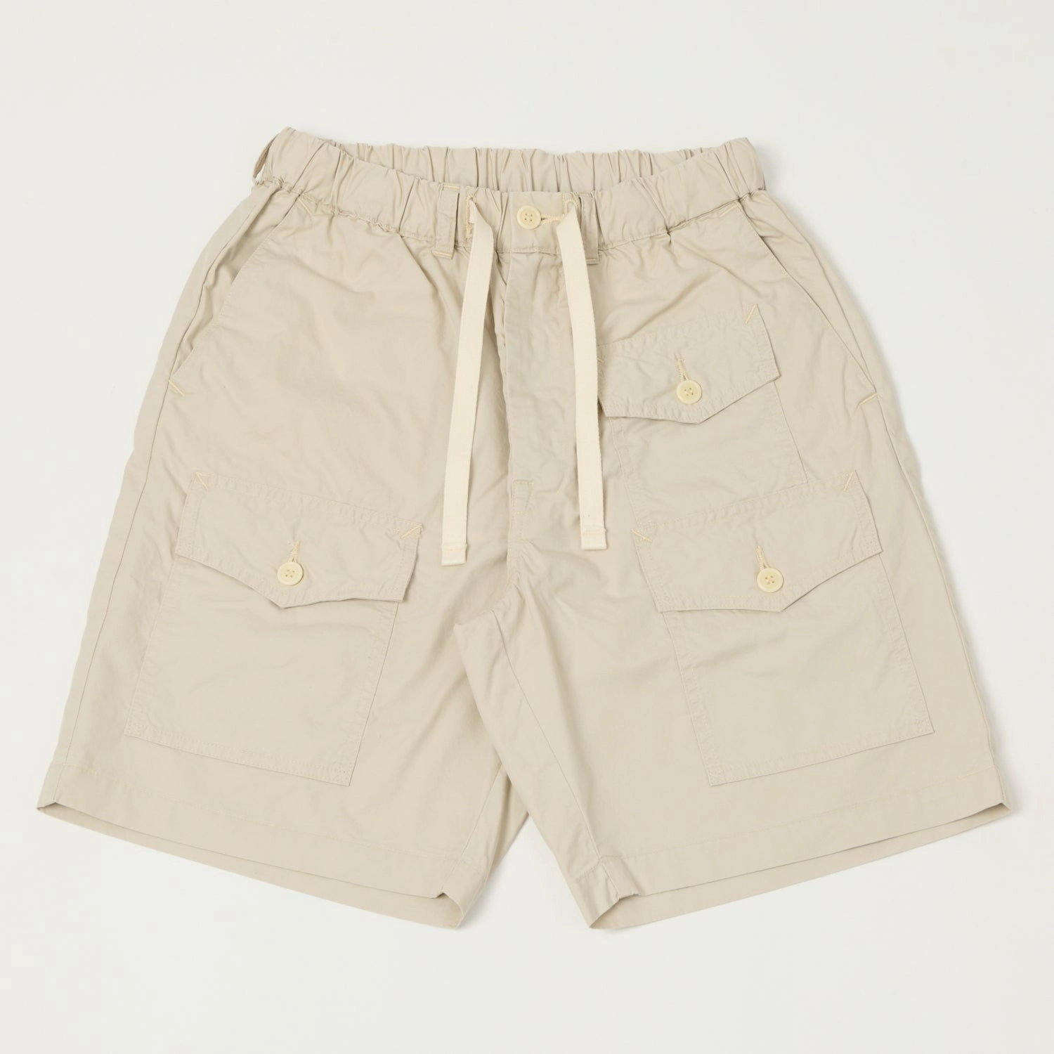 Post Overalls 'Town & Country' Poplin Shorts - Stone Comfortable Cut