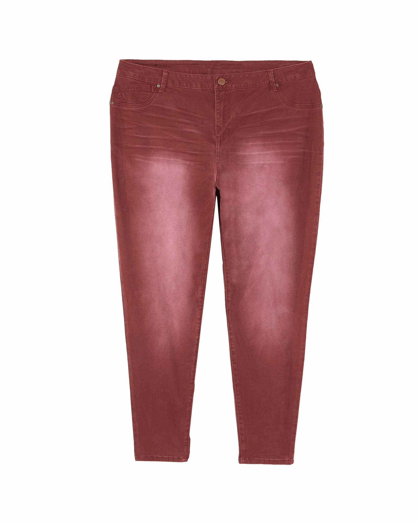 Urban Uniform Versatile Winter Warmth Kensington Skinny Jean | Burgundy