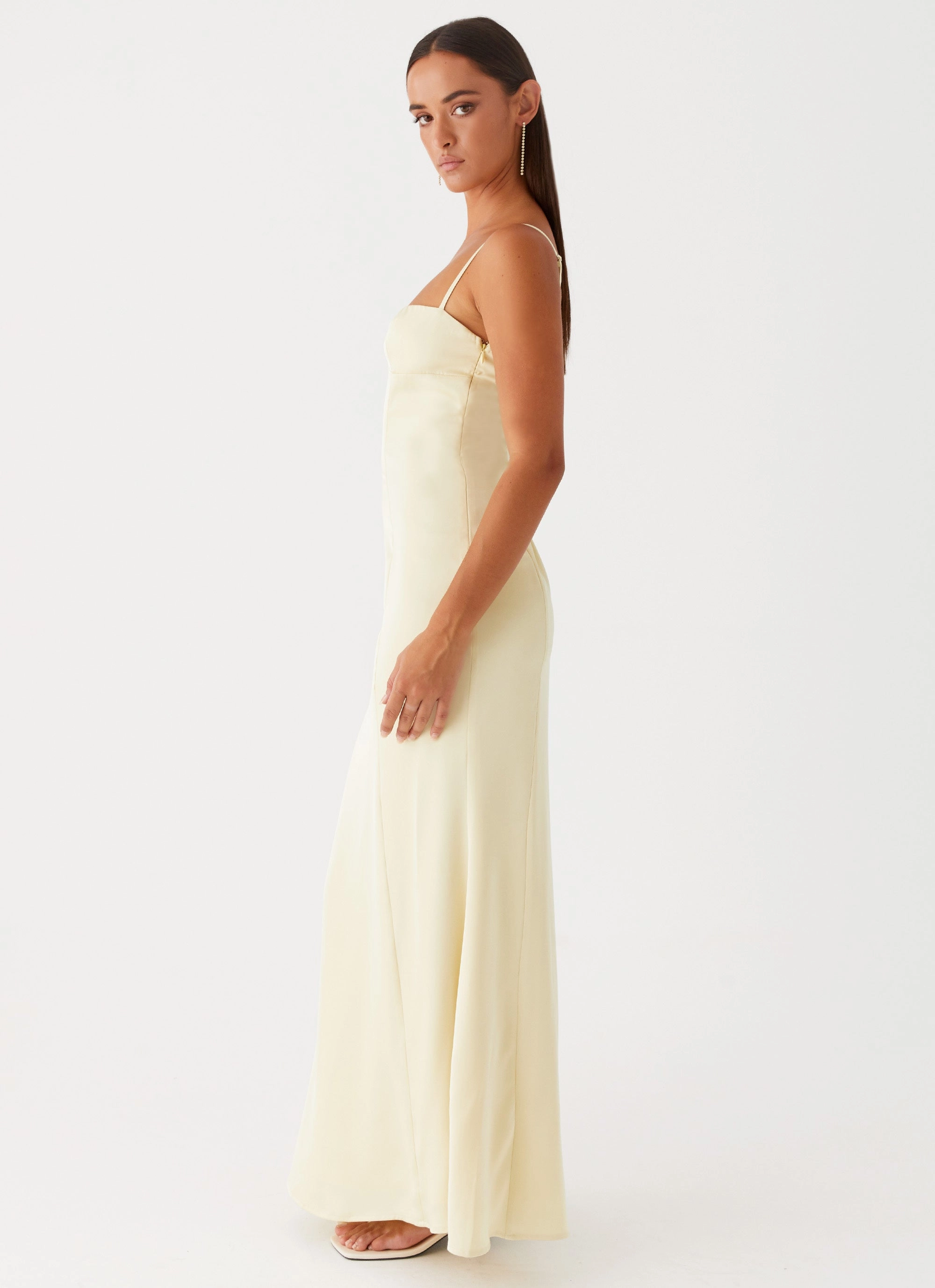 Miss Bloom Maxi Dress - Lemon Sheer-Overlay spring outfit