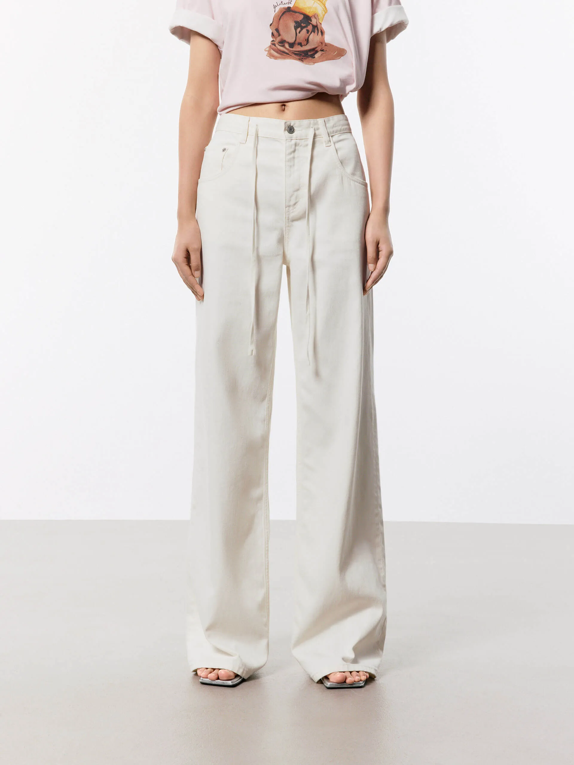 Work Meeting Unisex Wear Weekend Warrior Relaxed Fit Drawstring Jeans