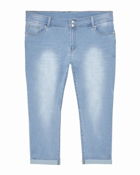 Lexington Cuffed Capri | Light Wash Basic Piece Sustainable Dye Methods