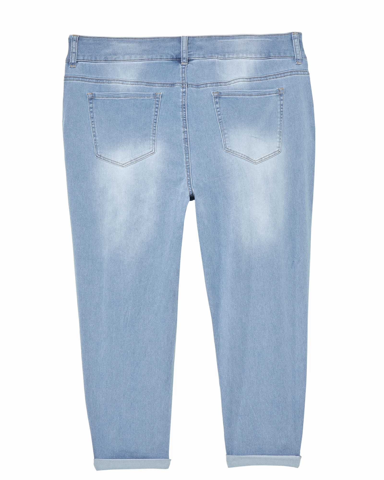 Lexington Cuffed Capri | Light Wash Quality Staple Office Wear Weekend Warrior Trend Setter