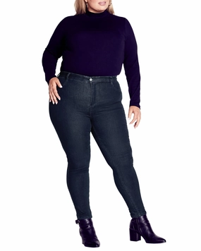 Jayda Skinny Jean | Dark Indigo Sunny Vibes Rainy Day Shopping Day