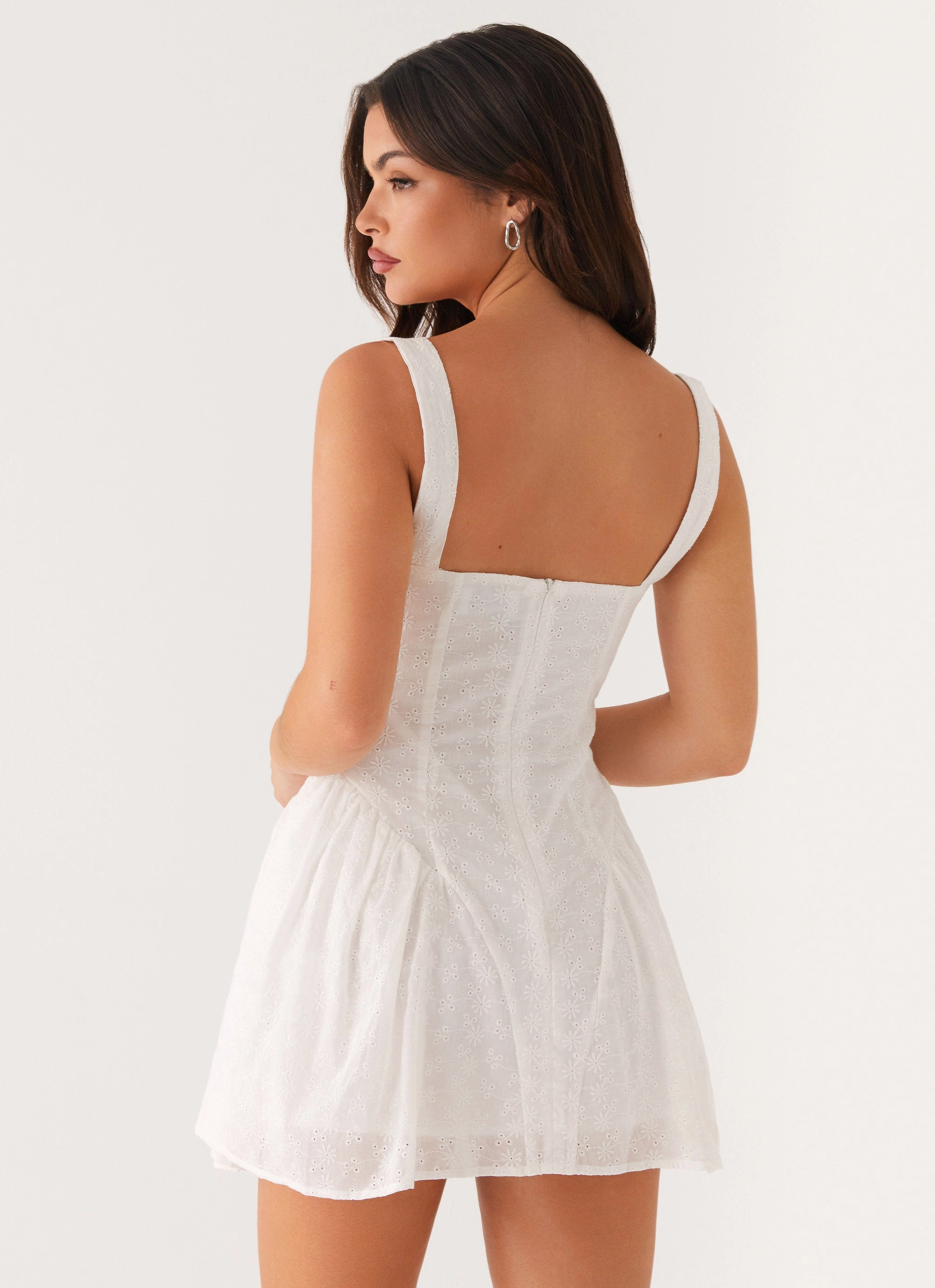 Boho Mood Alyssa Mini Dress - White