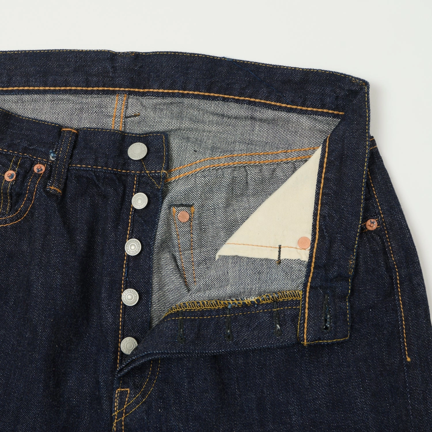 Full Count 1103SS 'Super Smooth' 11.5oz Clean Straight Jean - One Wash Softened Seams Easy Fit Design