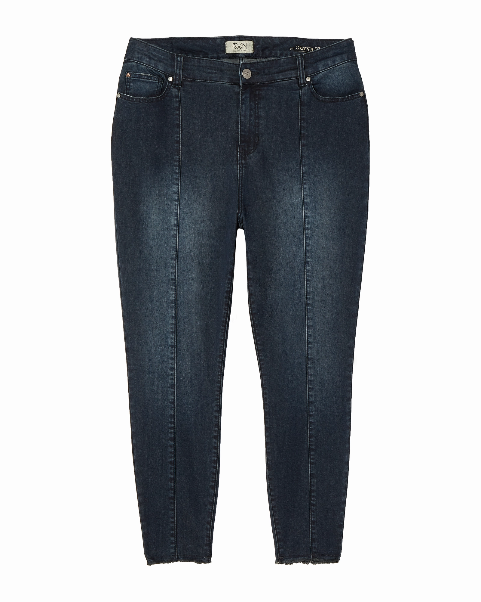 Quality Wear Day To Day Mulberry High Rise Ankle Skinny with Center Seam and Ankle Split Detail | Dark Wash