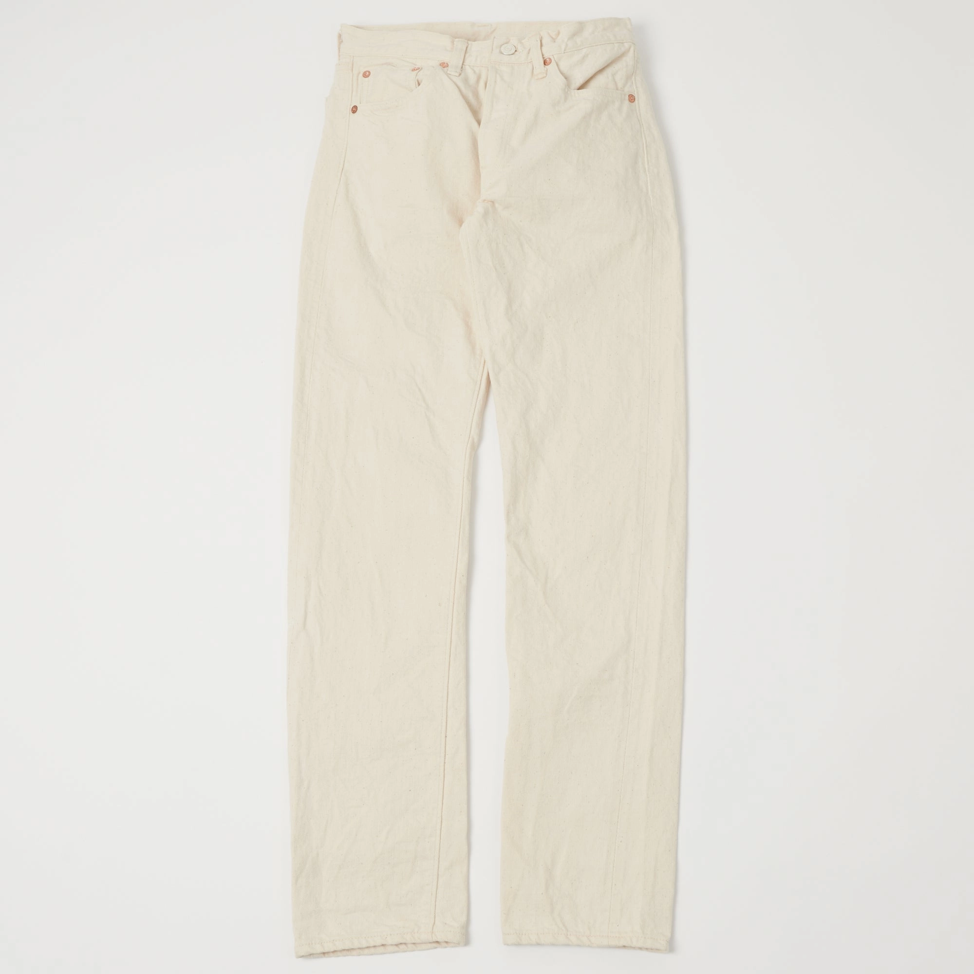 Warehouse & Co 900XX Slim Tapered Jean - Ecru One Wash Sharp Silhouette No Fuss Fit