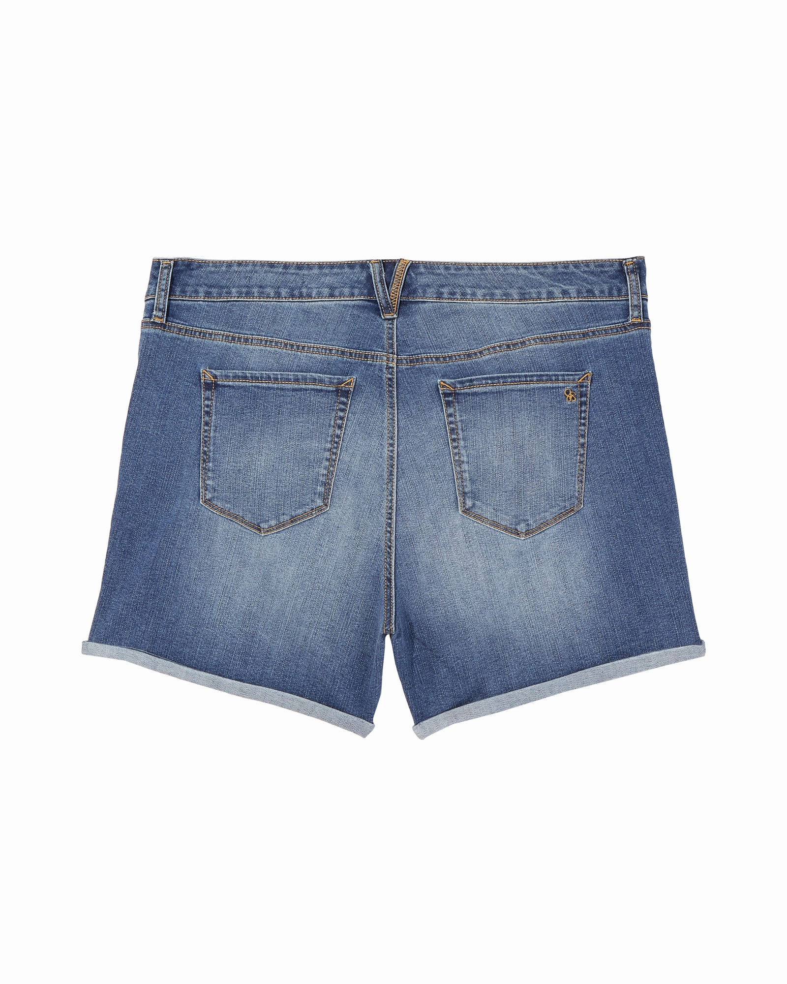 Naomi Cuffed Shorts | Medium Wash Mood Fit