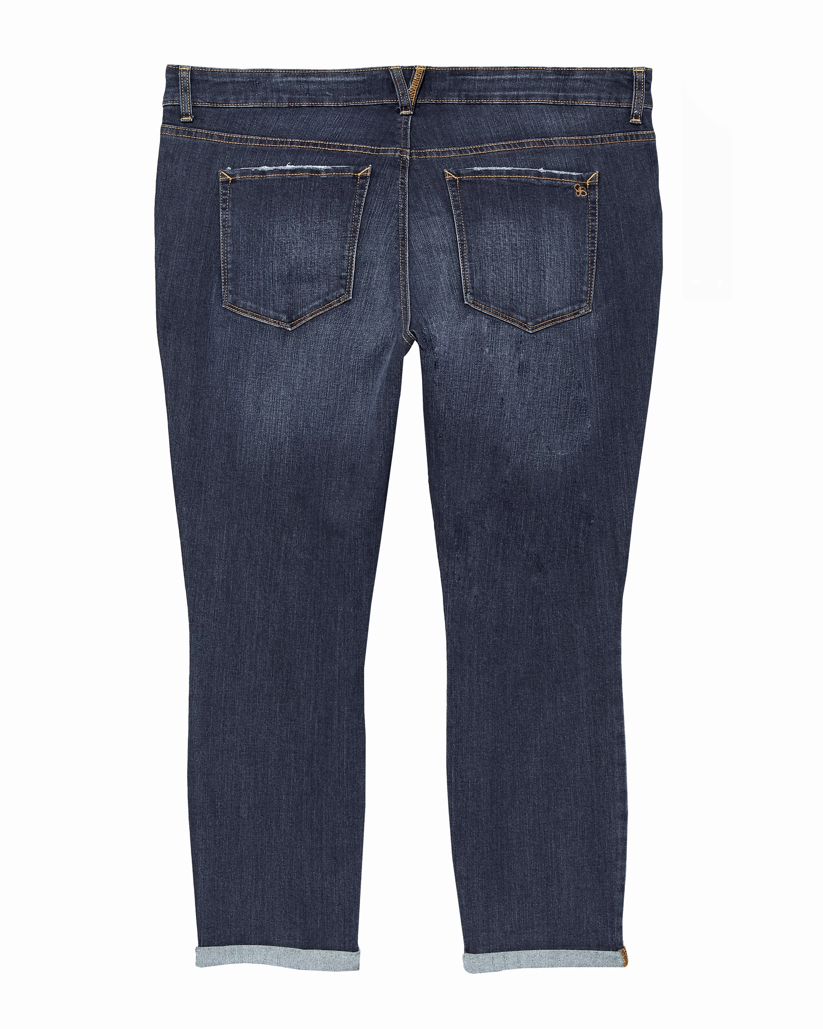 Naomi Rolled Skinny Jean | Dark Wash Comfort waistband