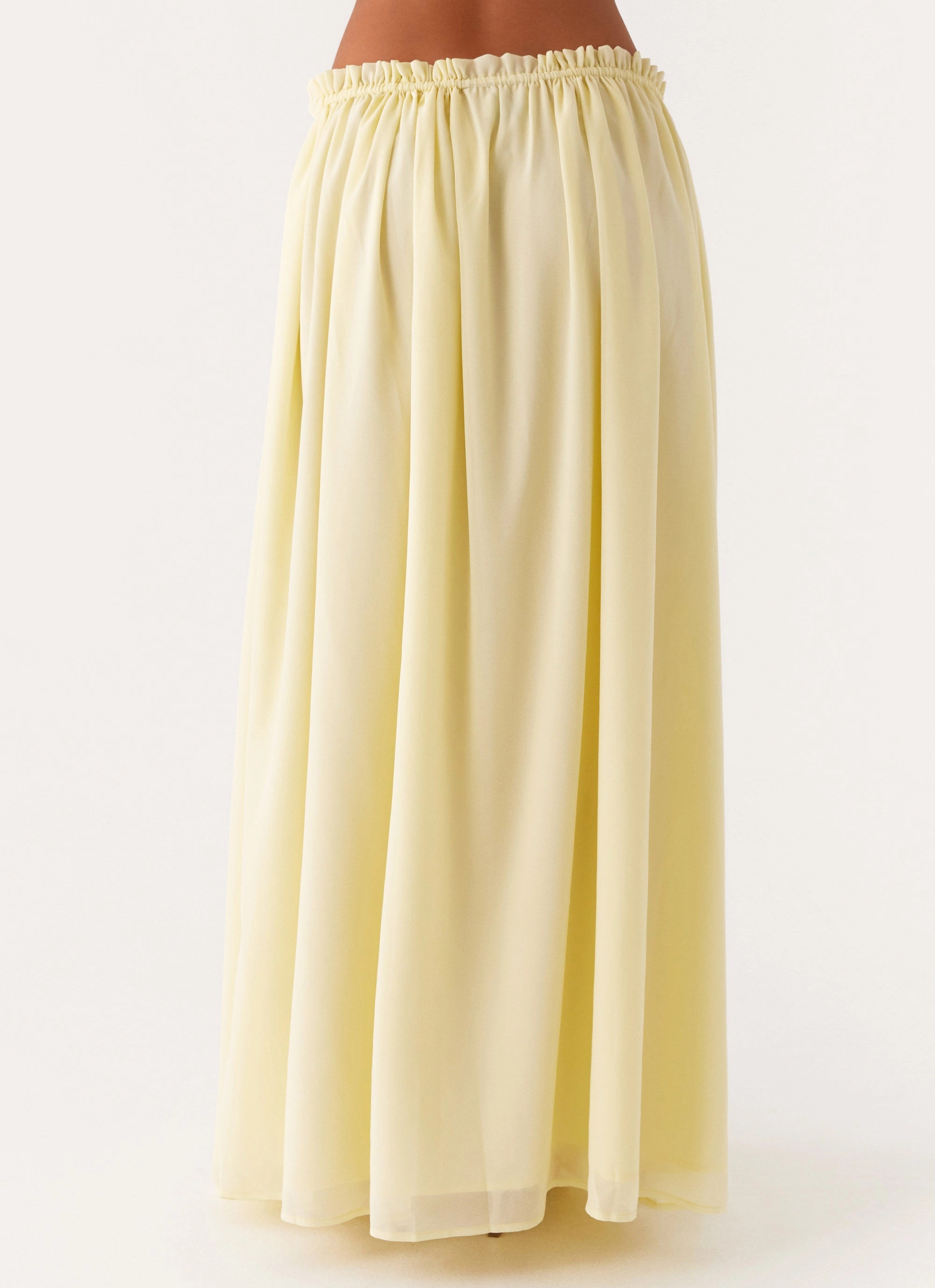 Minimal Design Maxi length Zaya Maxi Skirt - Yellow