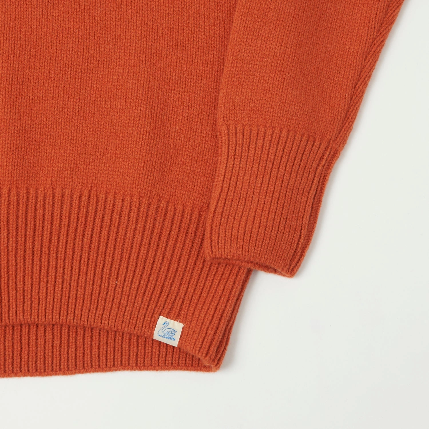 Merz b. Schwanen 'Good Basics' Wool Cashmere Knit Turtleneck - Rust Street Comfort Understated Charm