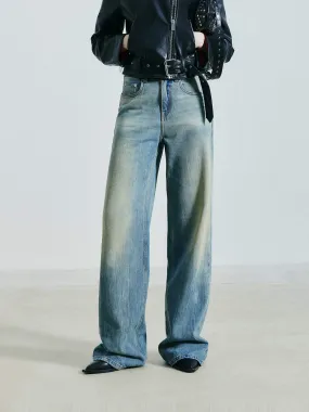 New Baggy Straight Jeans Stretch Minimalist Motion Ease