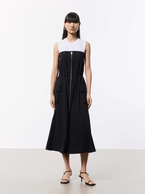 Work Flex Fashion Option Sleeveless Midi Dress