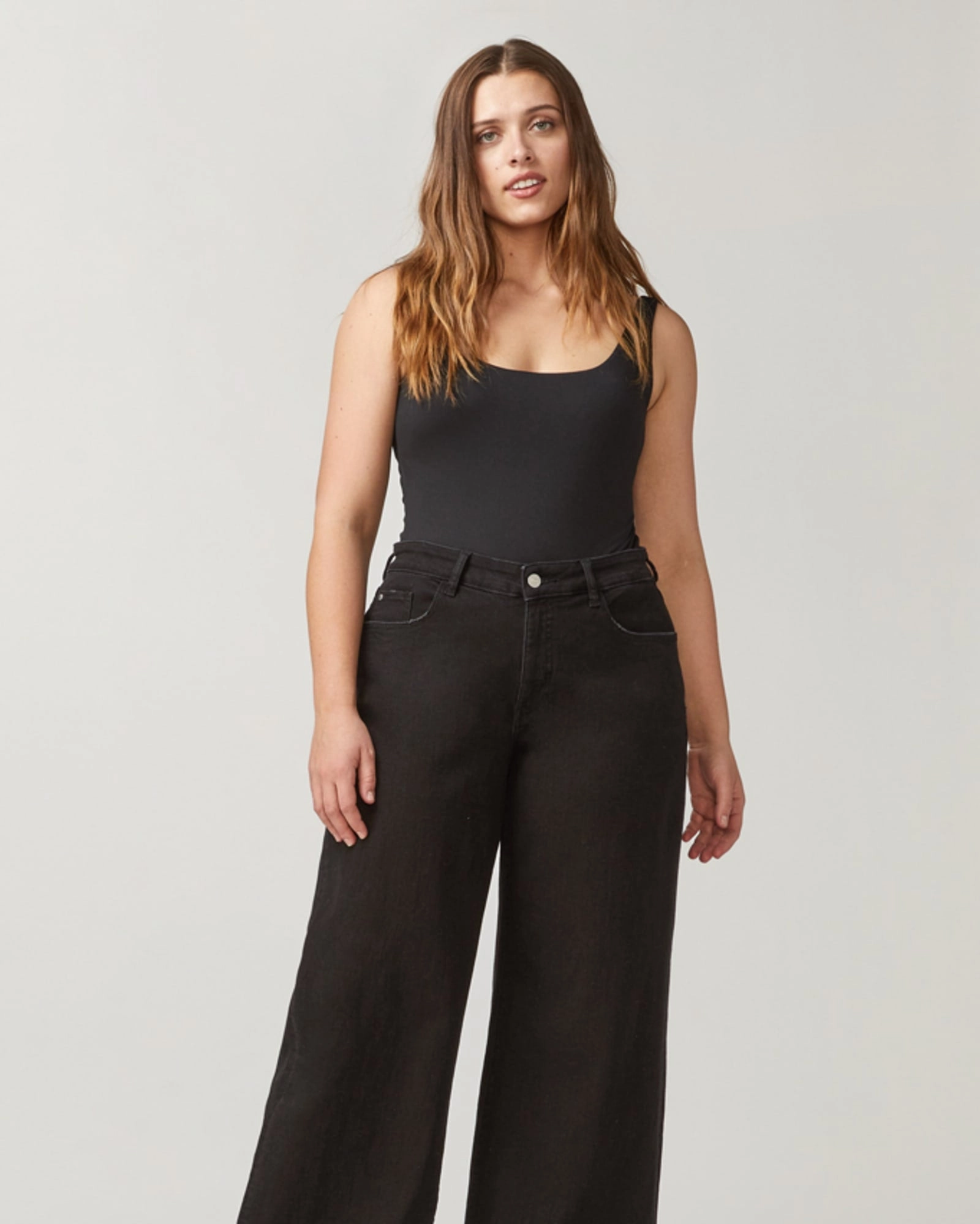 Sunny Vibes Weekend Style Traveler Gear Niecy Wide Leg Jean | Black