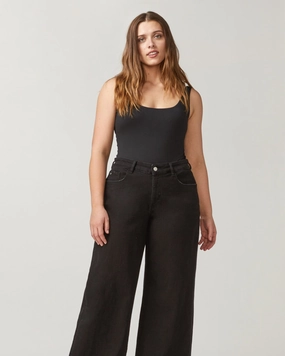 Style Layer Niecy Wide Leg Jean | Black