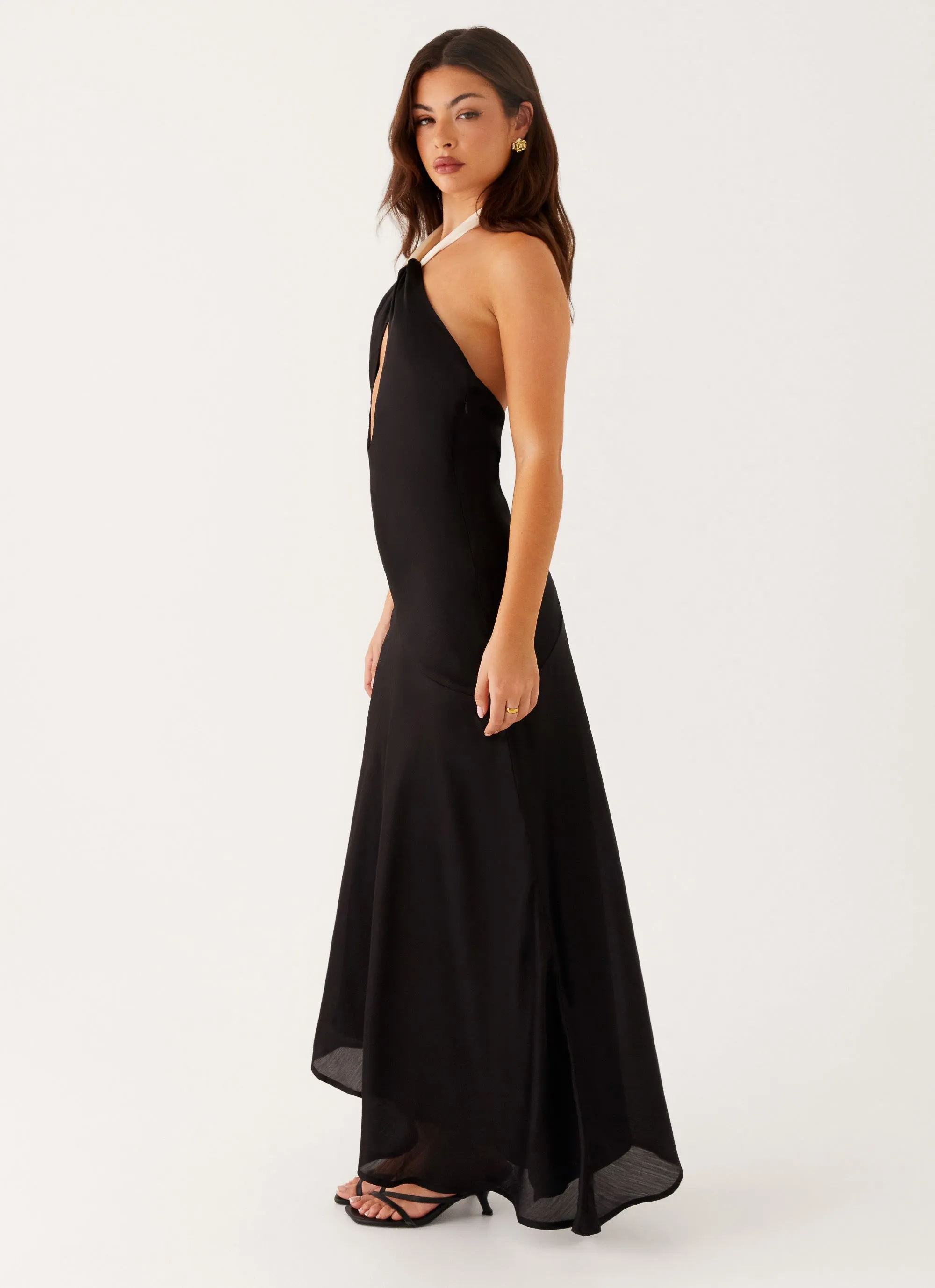 Night Owl Maxi Dress - Black Daily Flex