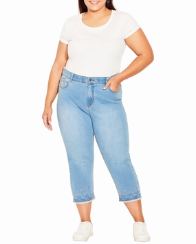 Perfect Length Design Nikita Crop Jean | Light Wash