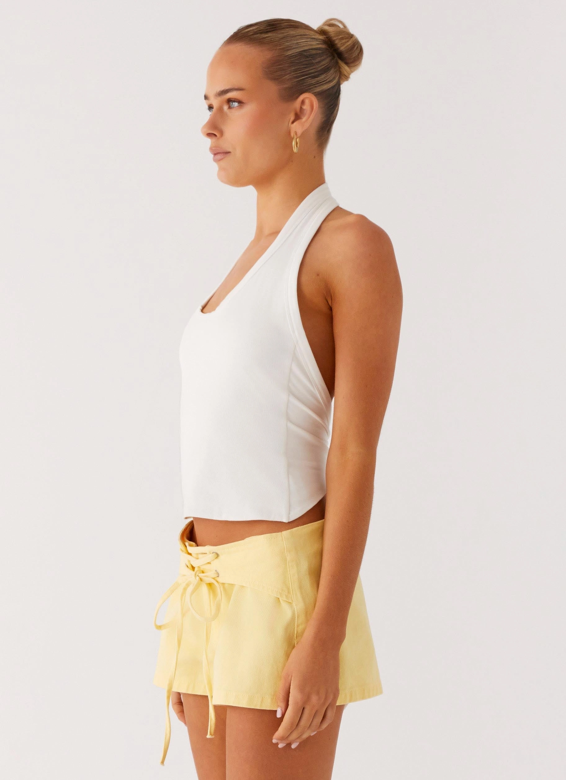 Straight worse No Rush Top - White