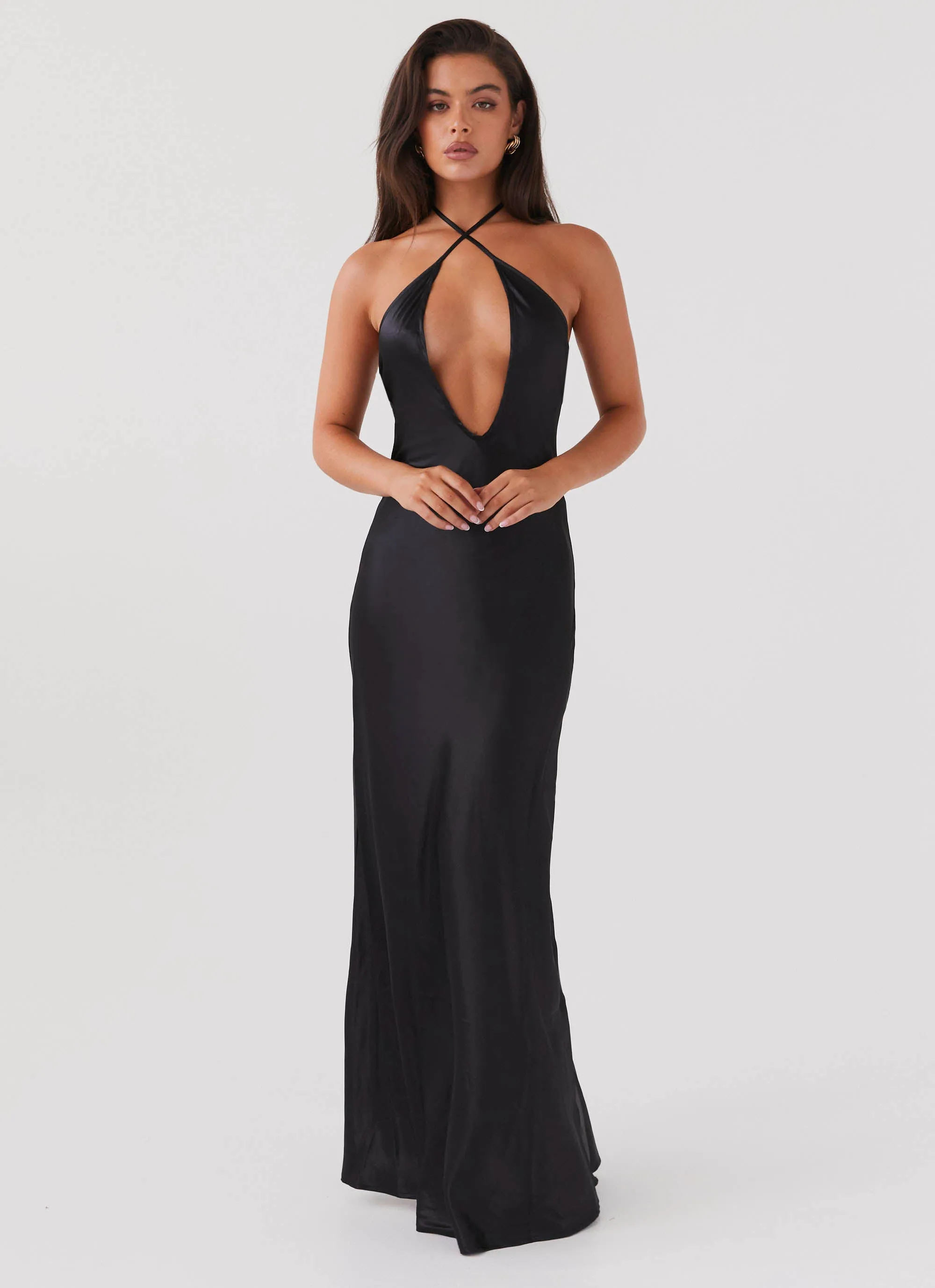 Street Mood Easy Layering Noir Symphony Maxi Dress - Black