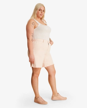 Tailored Waistband Noma Midi Short | Pink