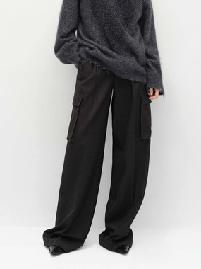 Adjustable drawstring Relaxed Cargo Pocket Pants