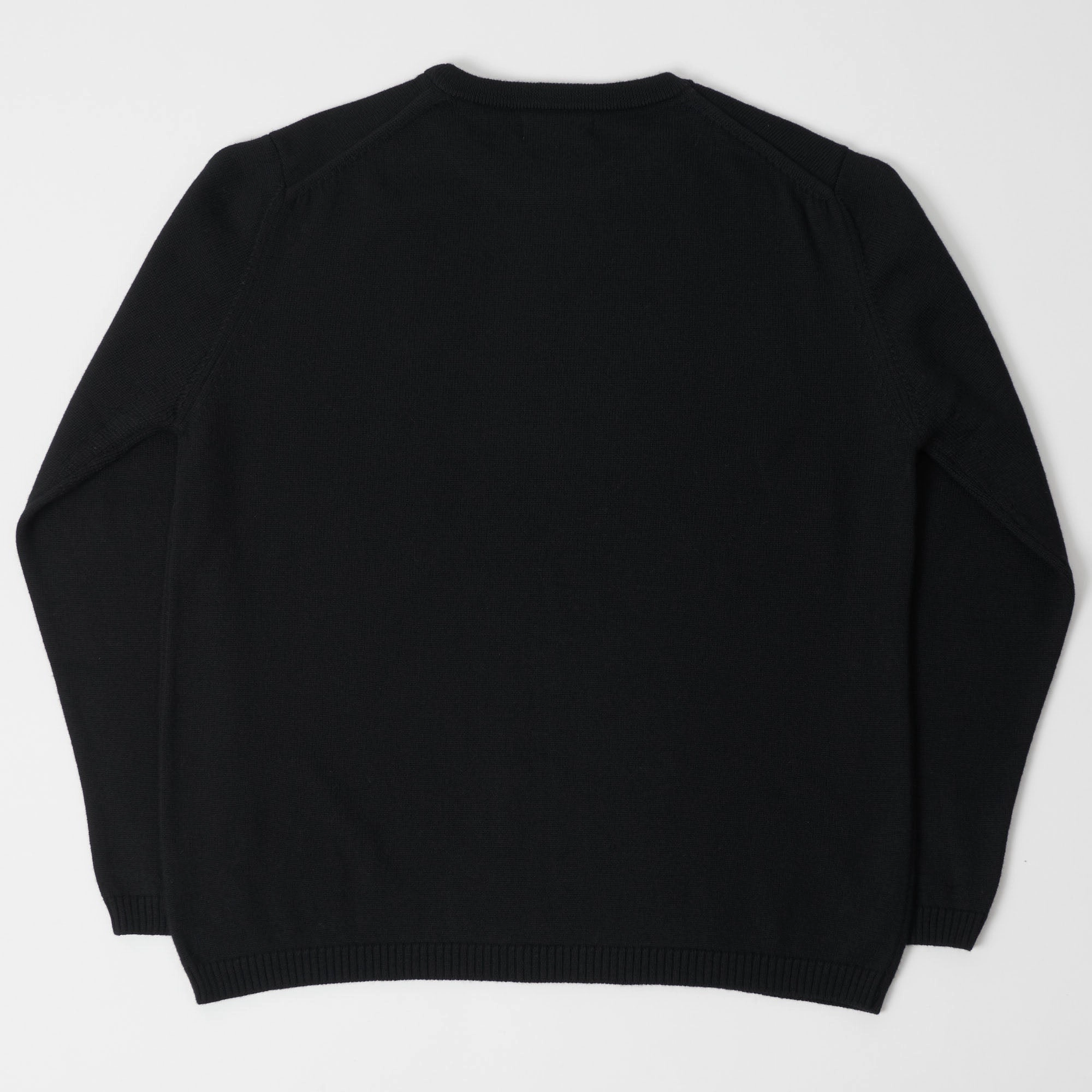 Temperature Regulating Merz b. Schwanen 'Good Basics' Oversized Merino Pullover - Deep Black