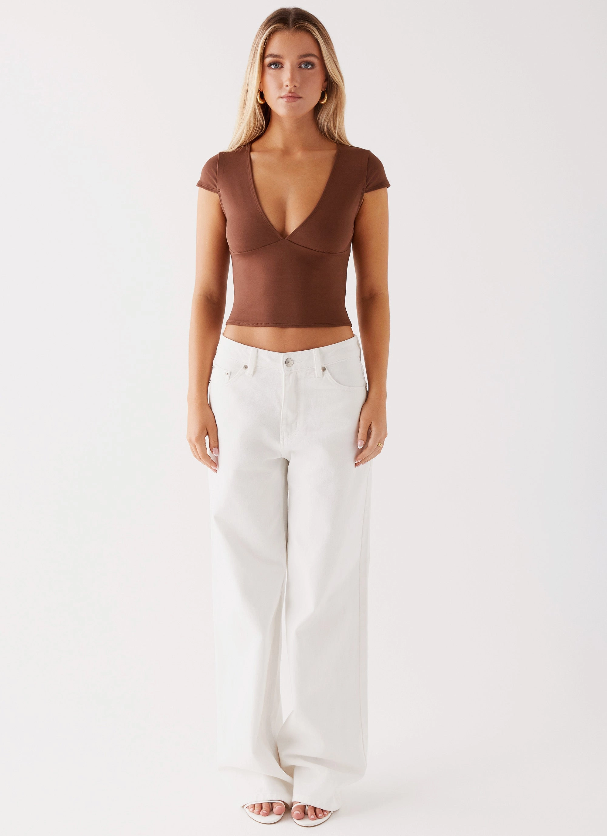 Raffaella Top - Chocolate Loose Fit Positive