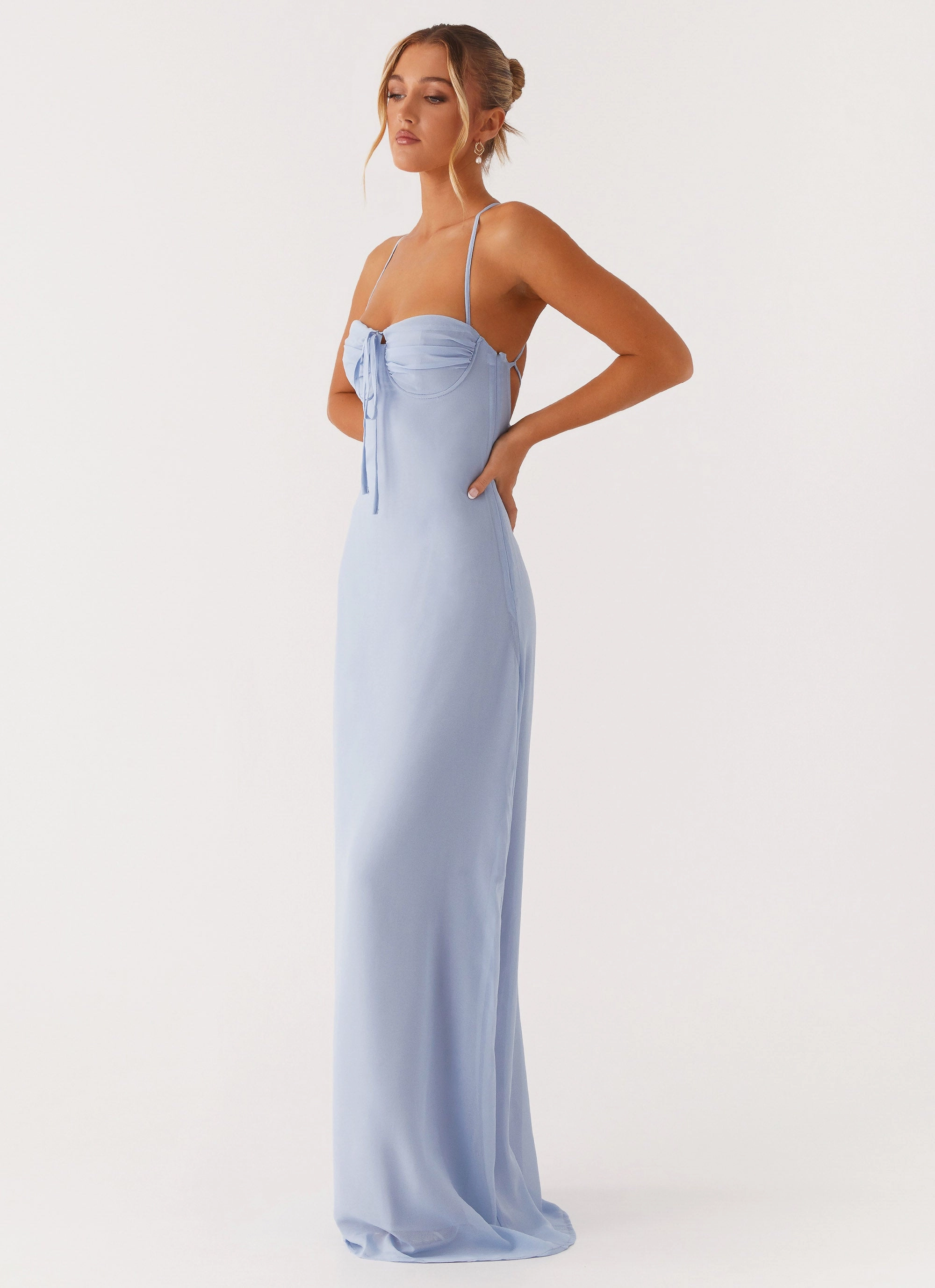 Aveline Bustier Maxi Dress - Blue Tall-Fit