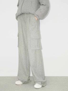 WrinkleFreeFabric Quality Material Cargo Pocket Wide Leg Pants